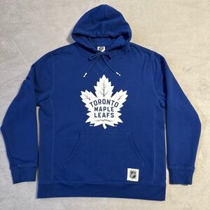 Toronto Maple Leafs NHL Hoodie Sweatshirt Blue Men's Large New Hockey Sports Fun